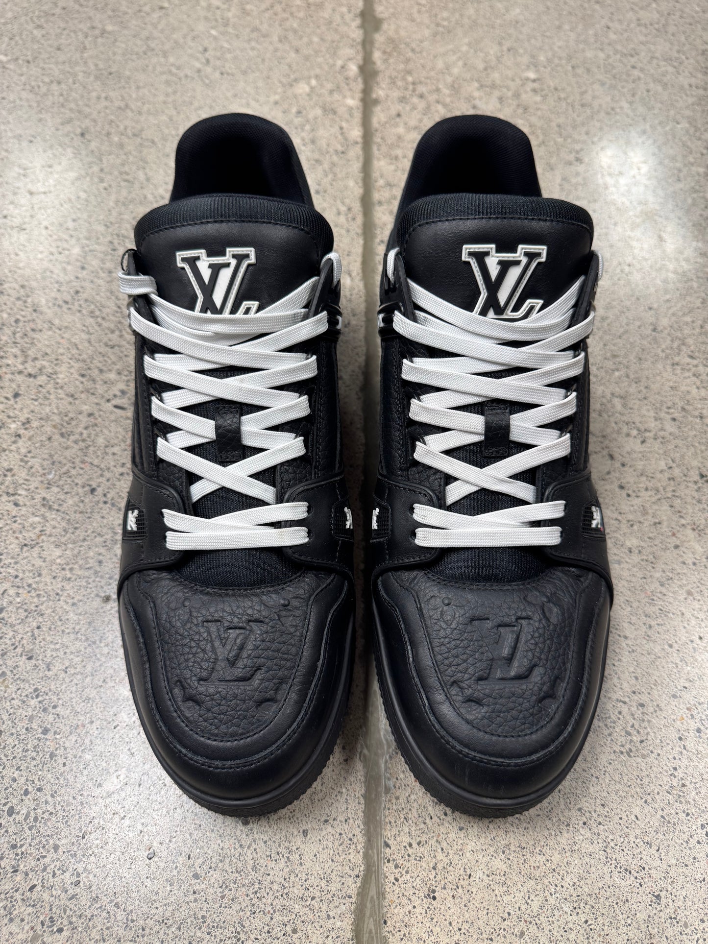 Louis Vuitton ‘Embossed Monogram’ Leather LV Trainers