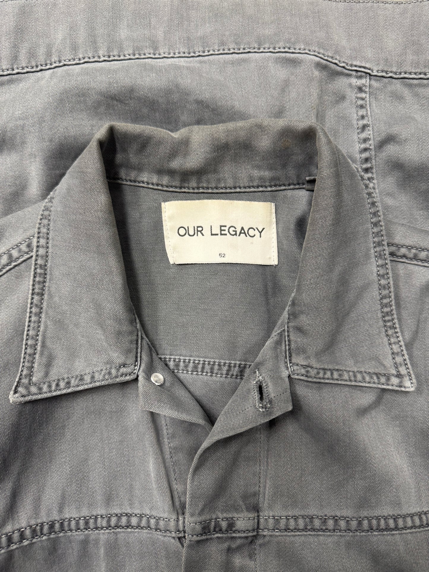 Our Legacy ‘Mono Jacket’ Grey Denim Single Pocket Trucker