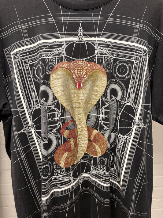 AW2016 Givenchy ‘Cobra Snake’ Black Graphic T-Shirt