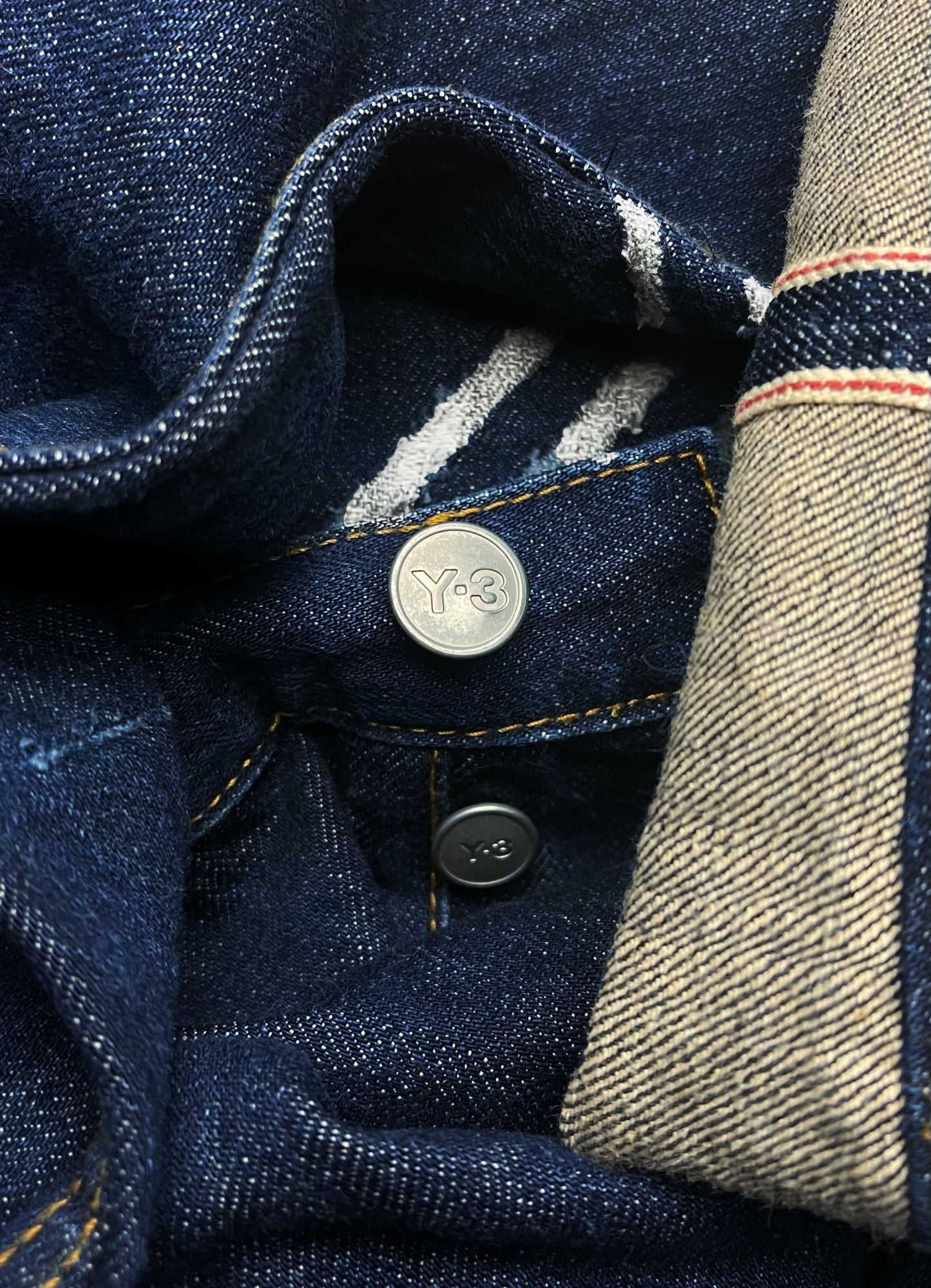 Spring Summer 2004 Y-3 Yohji Yamamoto x Adidas 3 Stripe ‘Slash’ Selvedge Denim