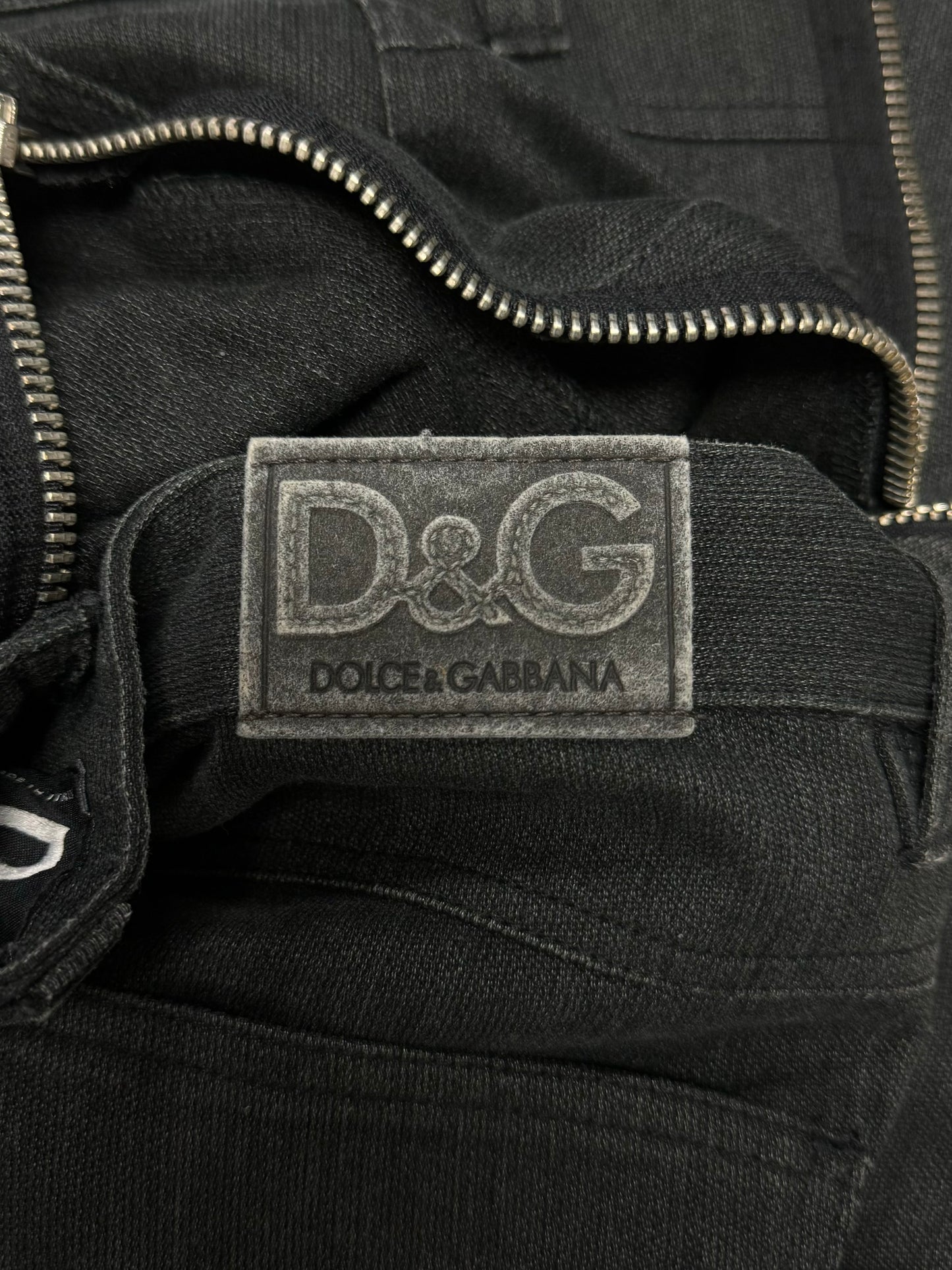 AW2003 Dolce & Gabbana ‘Spiral Zip’ Grey Cargo Pants