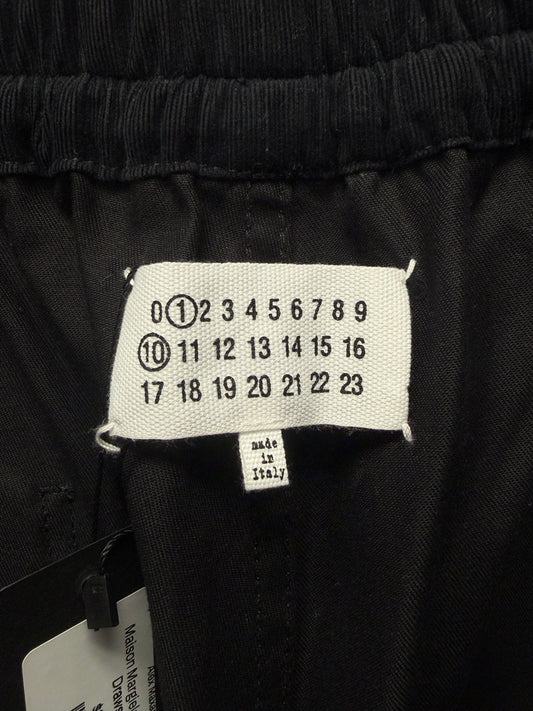 SS2024 Maison Margiela Wide Leg Black Drawstring Pants