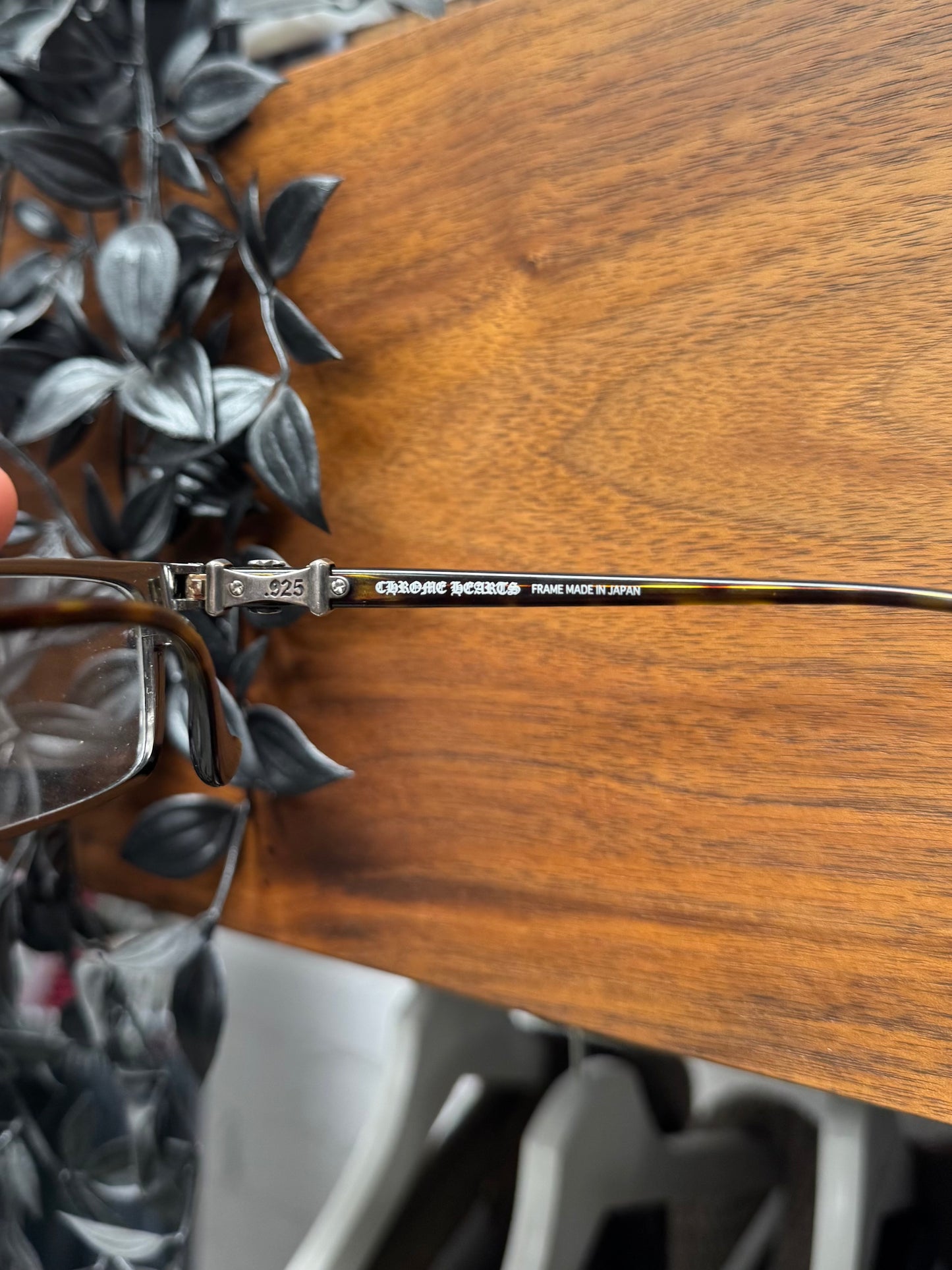 Chrome Hearts ‘Thermos’ Tortoiseshell 925 Silver Glasses