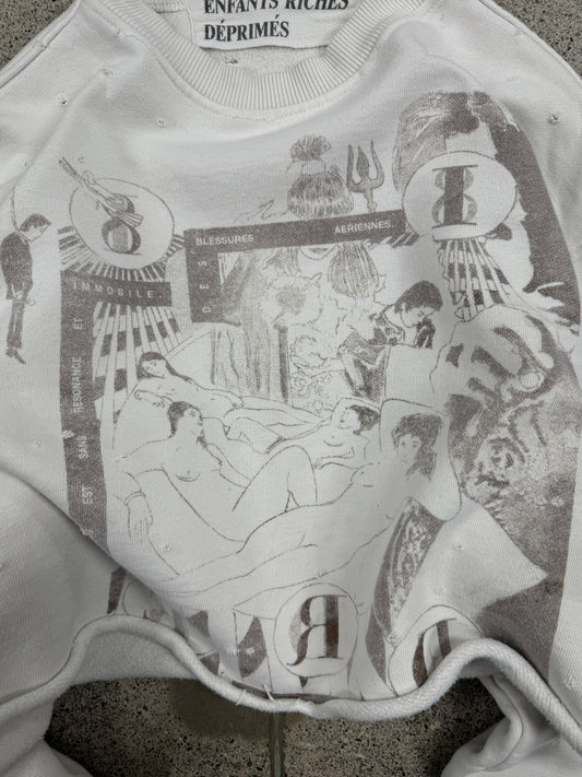 Enfants Riche Deprimes ‘Bath House Orgy’ Cropped Sweatshirt