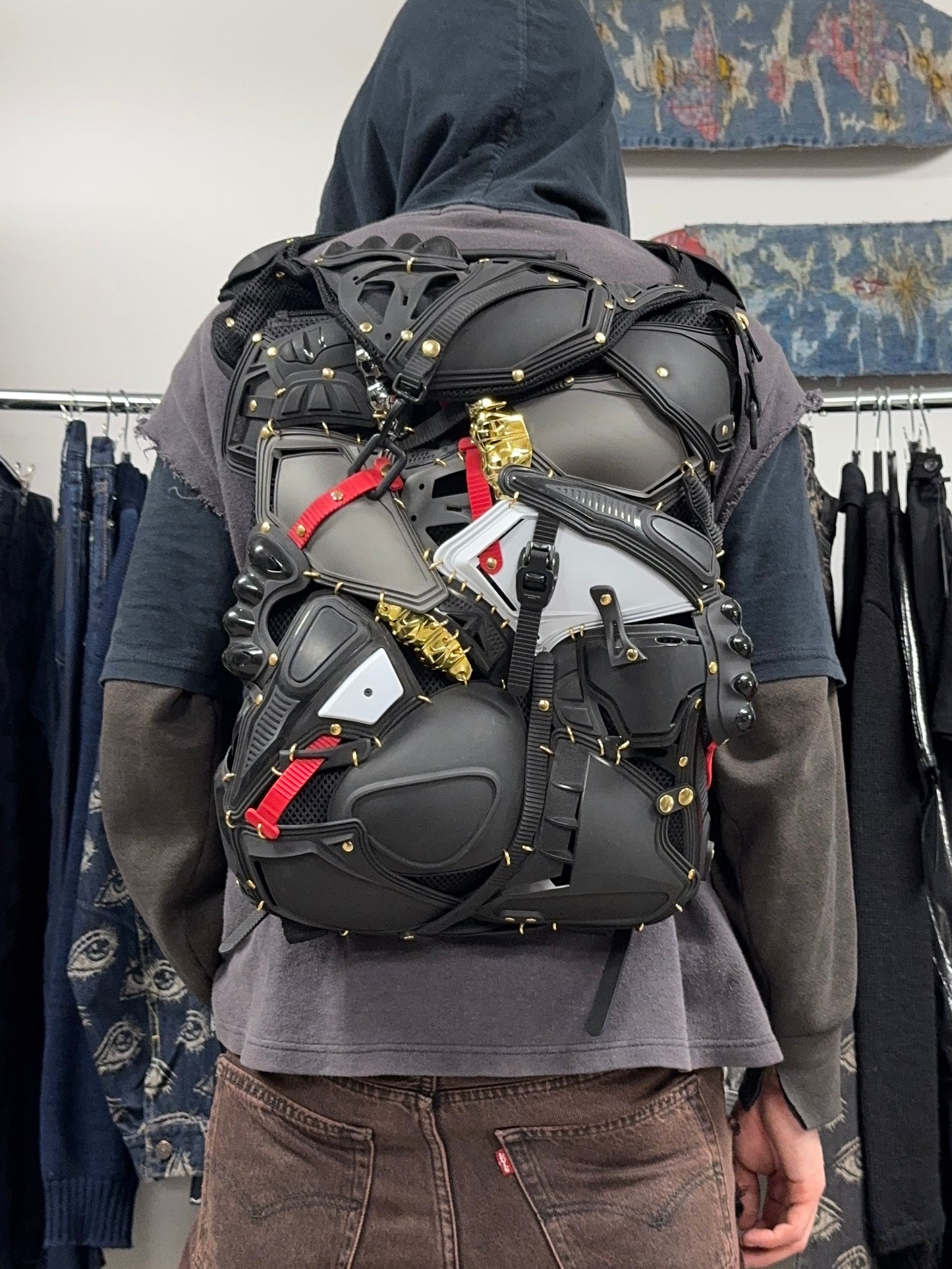 Innerraum ‘16’ Reconstructed Protective Gear Mesh Backpack