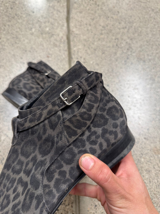 Saint Laurent ‘Jodhpur’ Leopard Suede Boots
