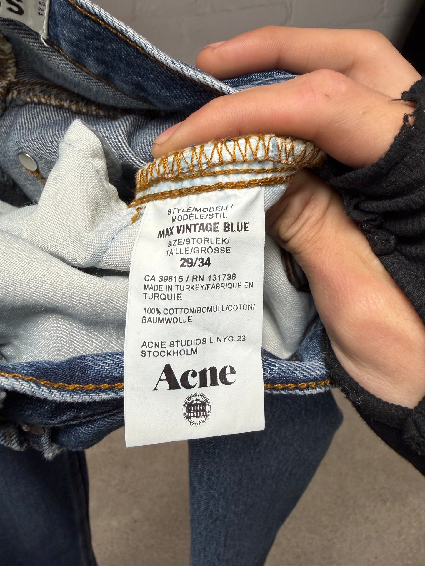 Acne Studios ‘Max Blue Vintage’ Skinny Jeans
