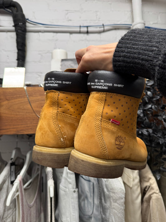 2015 Supreme x Comme Des Garçons Timberland Premium Boots