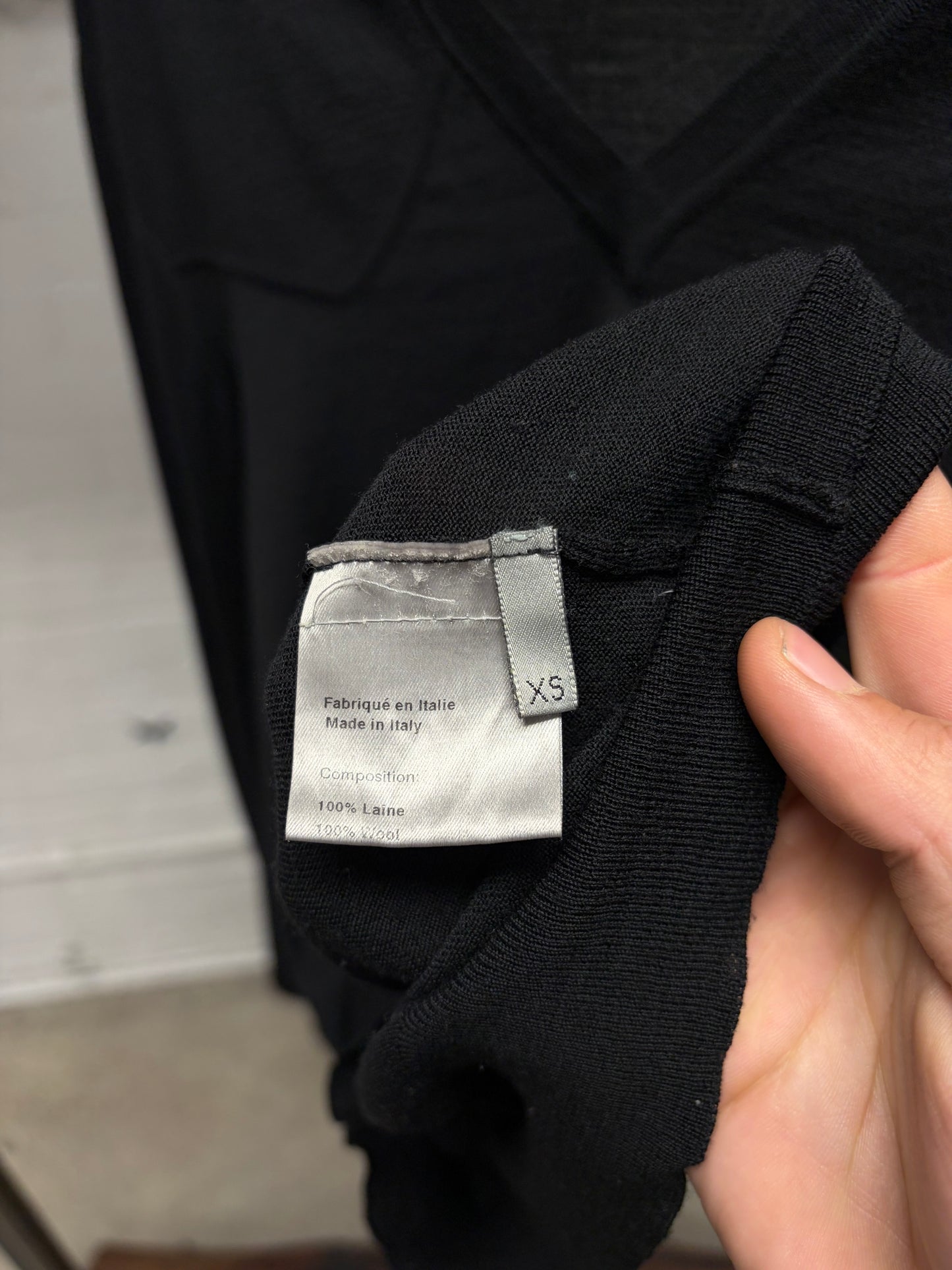 AW2004 Dior Homme by Hedi Slimane ‘Victim of the Crime’ V-Neck Sweater