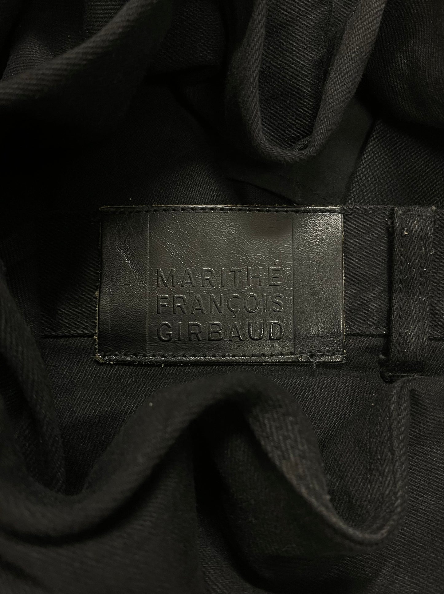 Marithe Francois Girbaud Wide Cut Black Denim