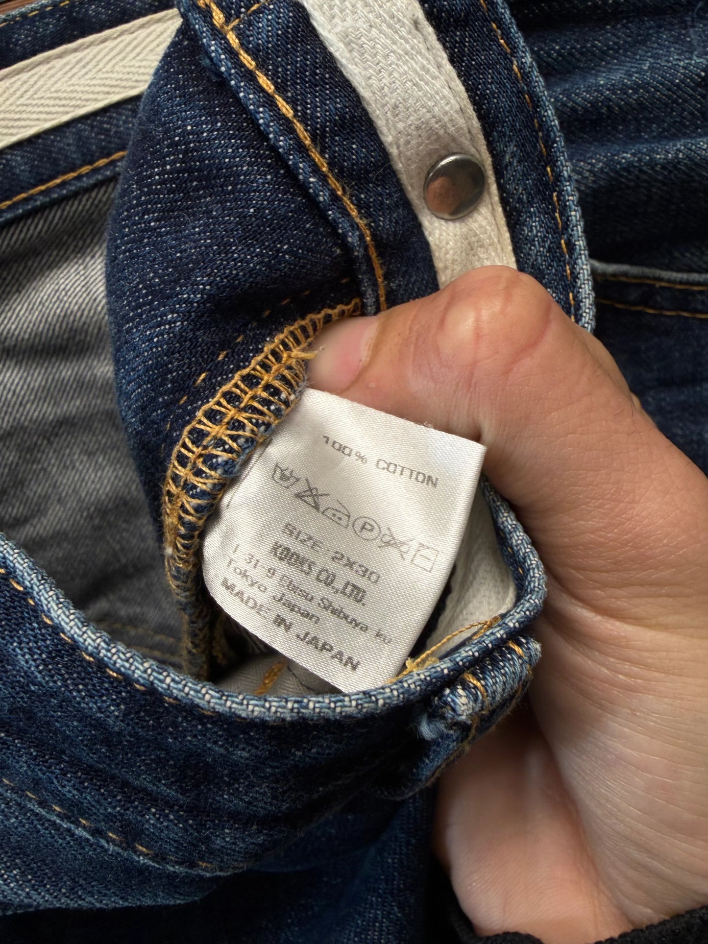 Number (N)ine Darted Blue Skinny Jeans