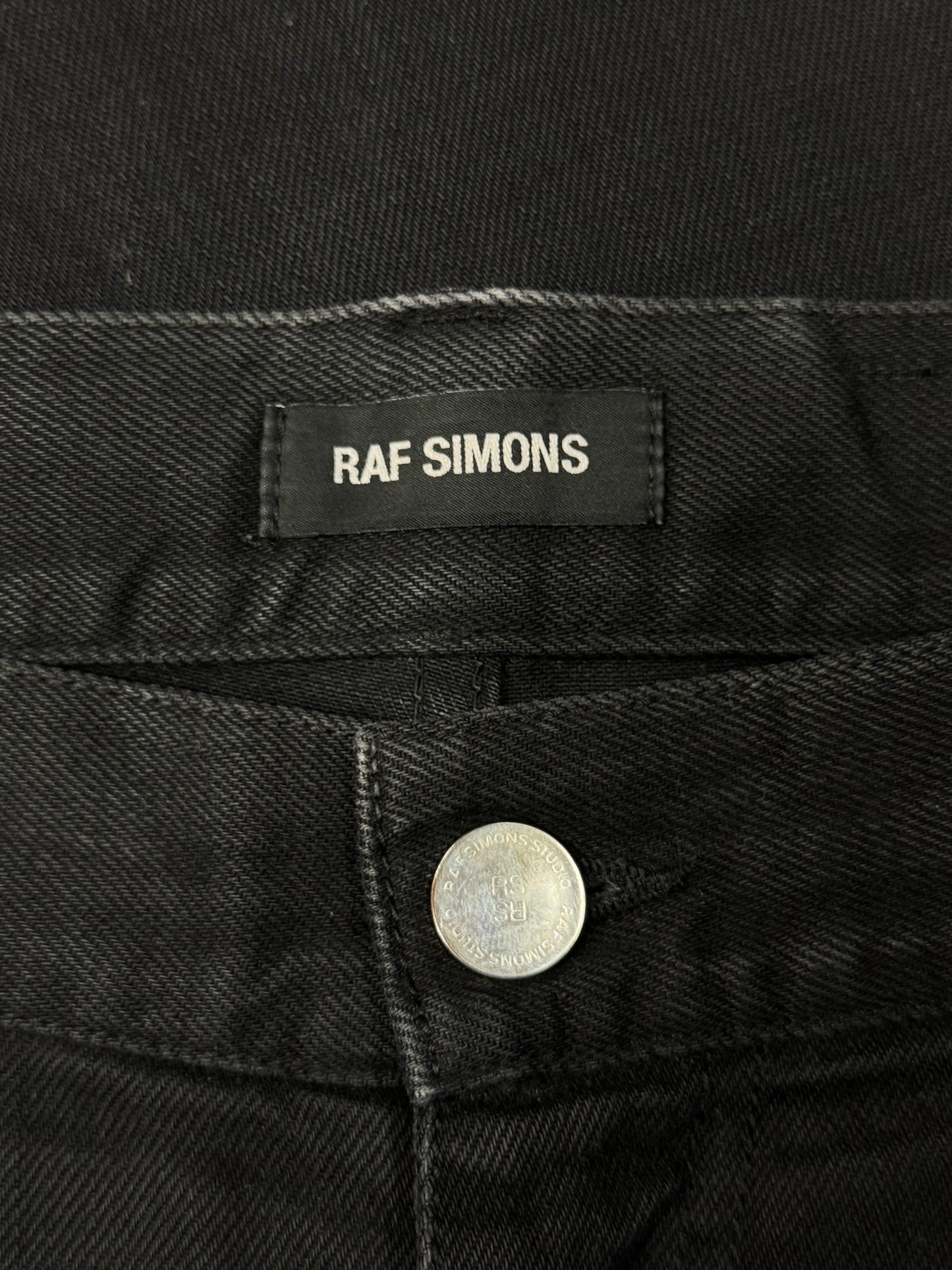 SS2017 Raf Simons ‘RS’ Patch Logo Denim