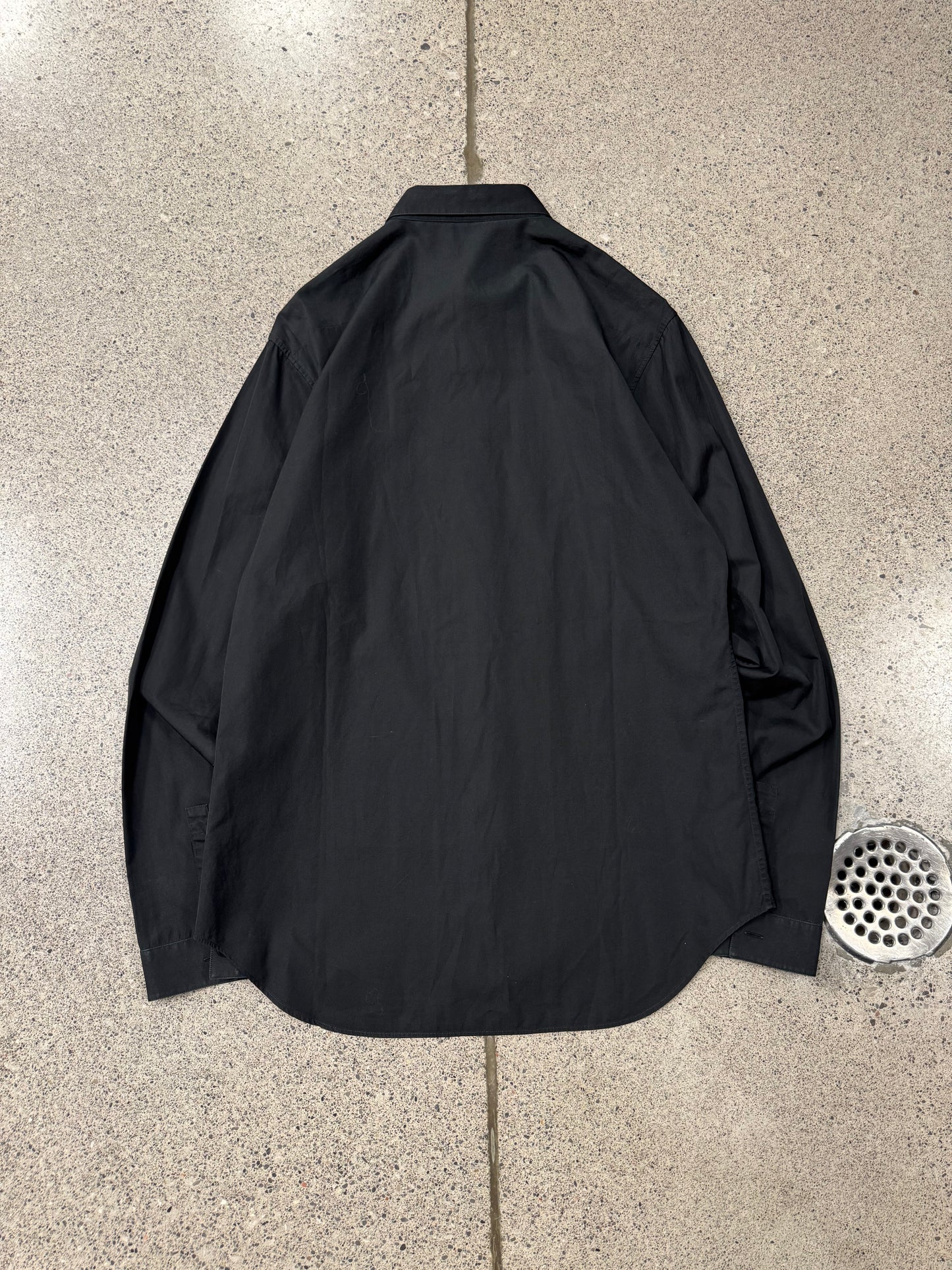 SS2015 Dior Homme ‘Script’ Embroidered Collar Detail Shirt