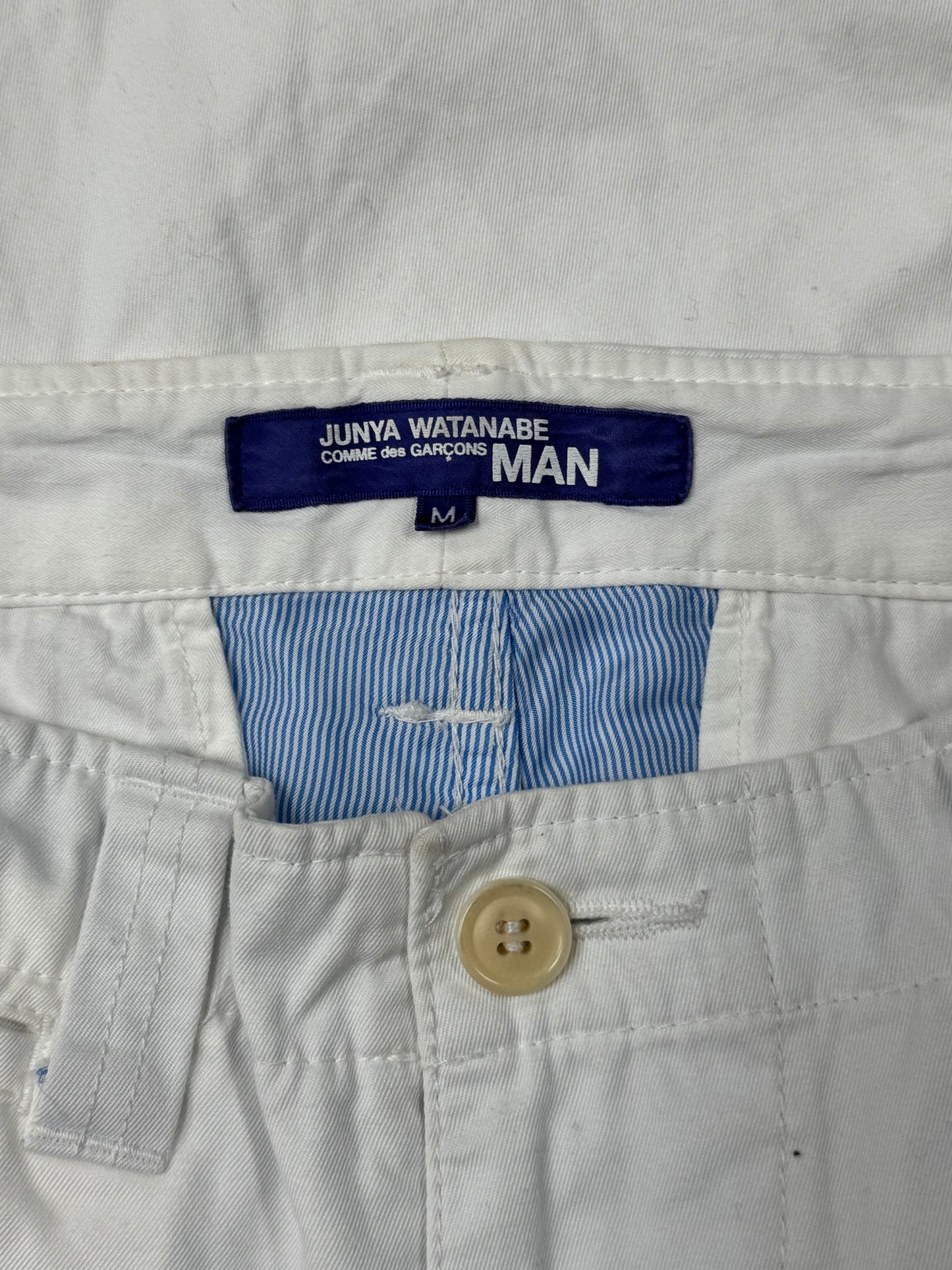 SS2013 Junya Watanabe White Wide Leg Pants