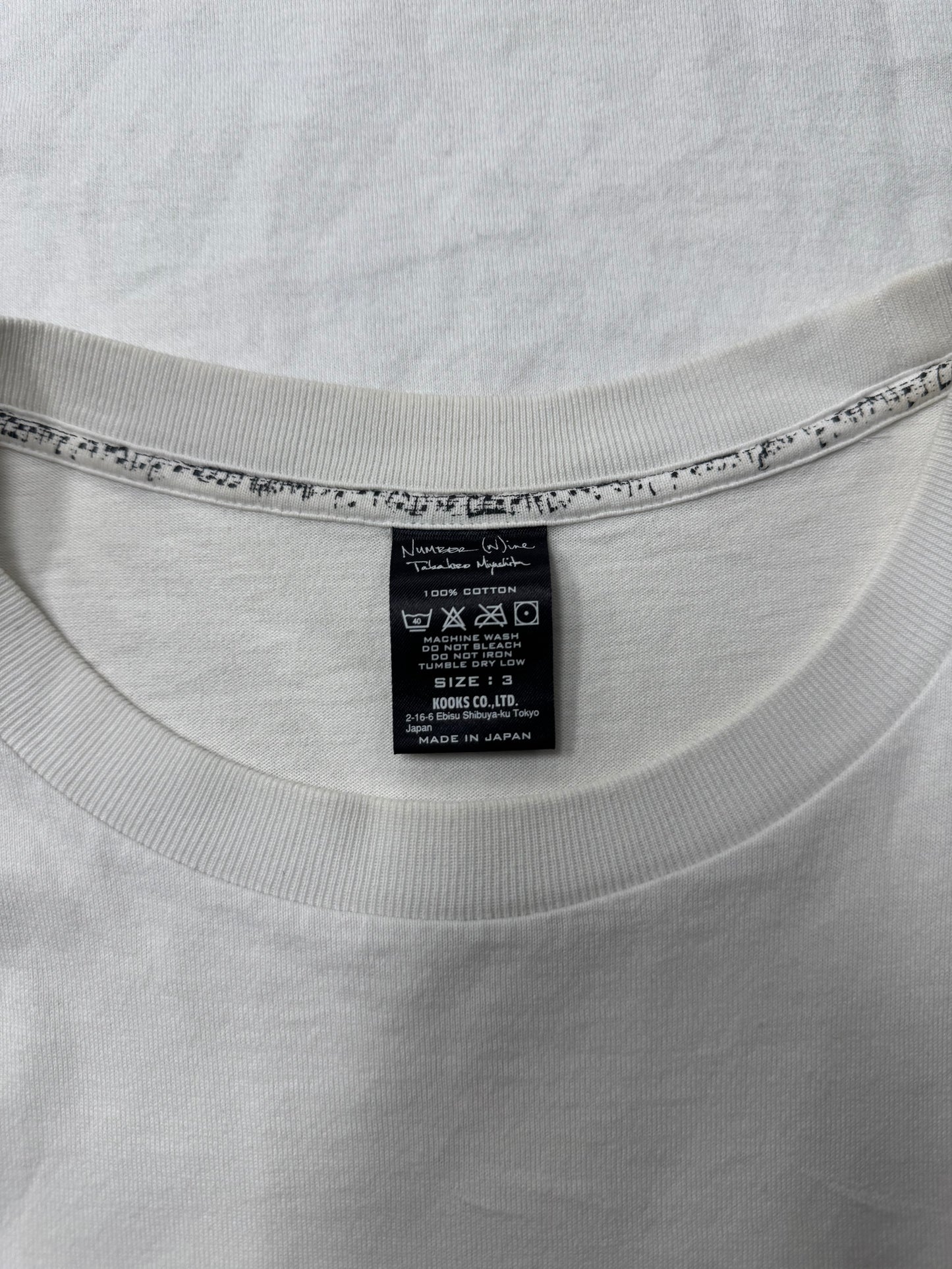 AW2009 Number (N)ine ‘Goodbye Farewell’ Last Collection T-Shirt