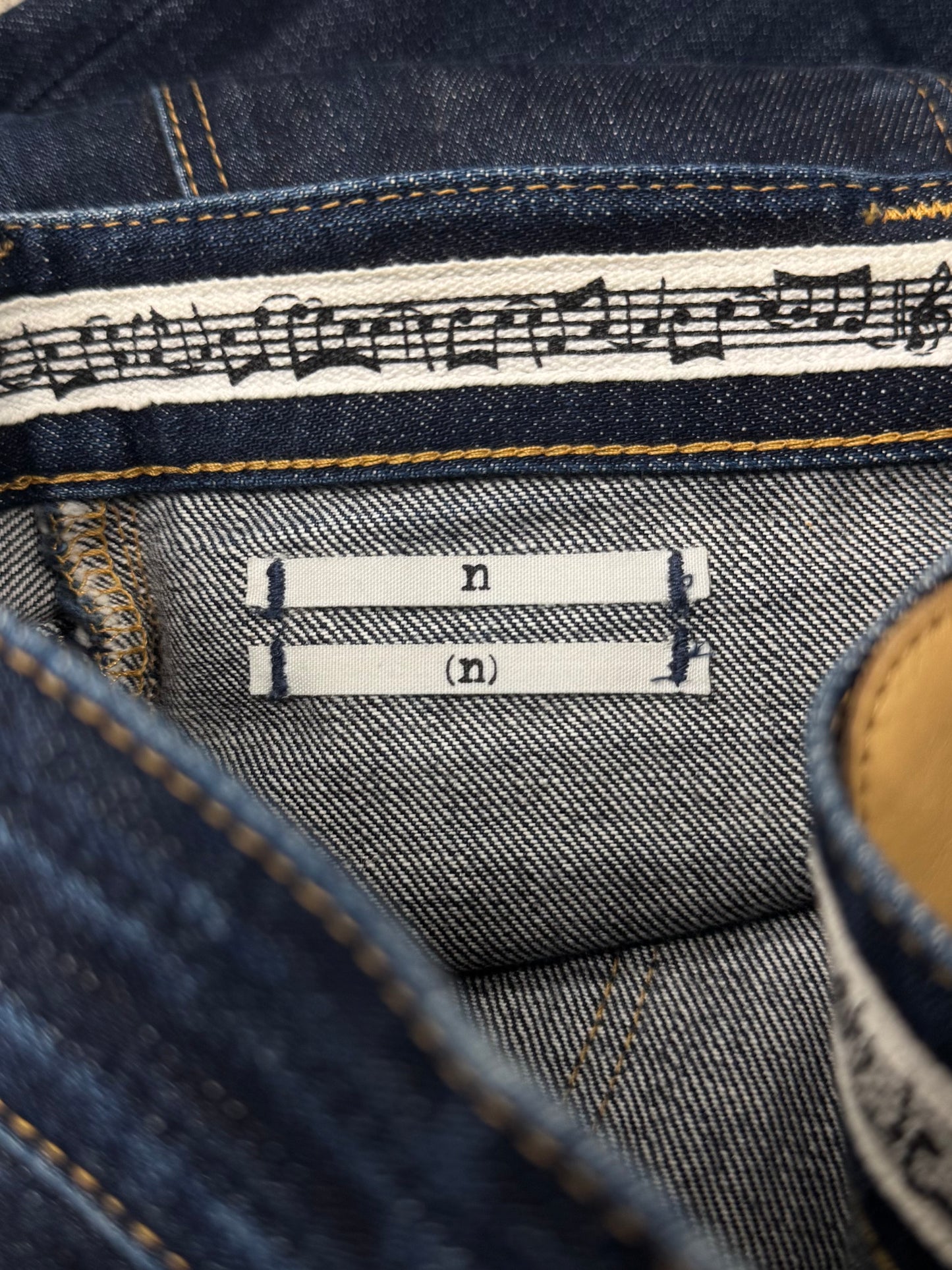 Number (N)ine ‘Square Pocket’ Crying Heart Denim