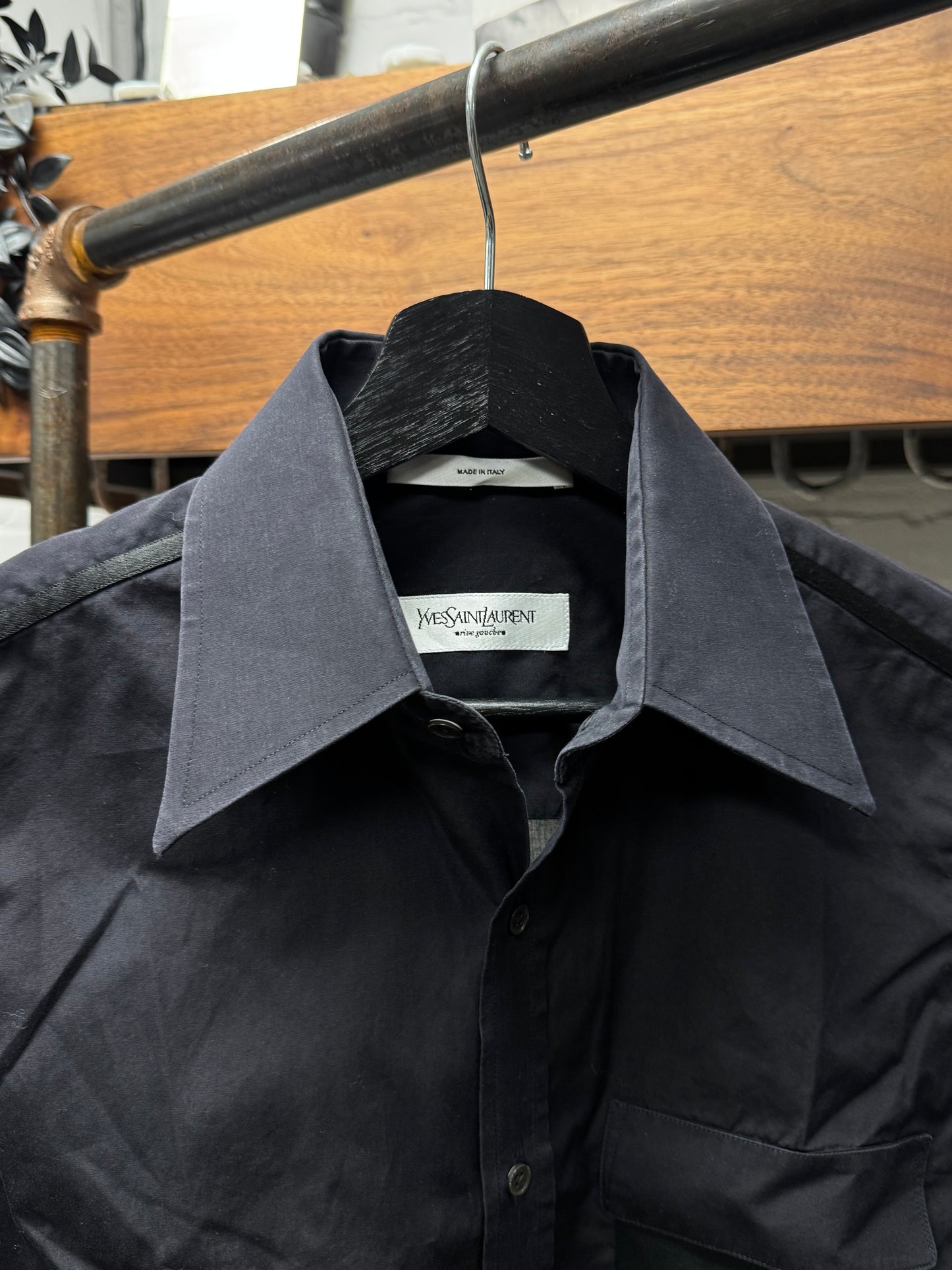 Yves Saint Laurent ‘Rive Gauche’ by Tom Ford Semi-Sheer ‘Tuxedo’ Dress Shirt