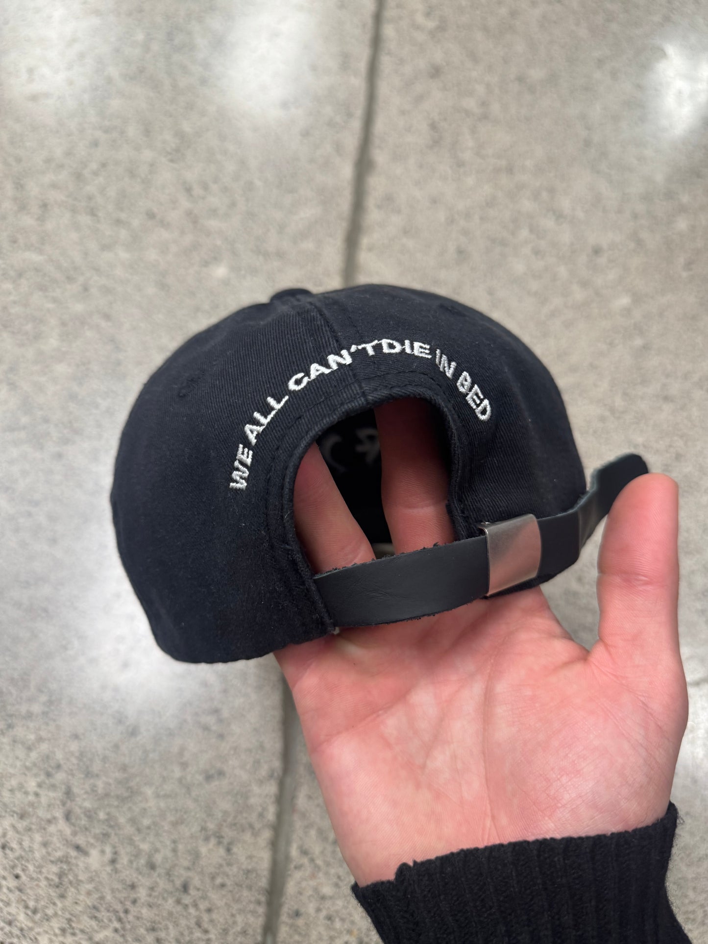 SS2024 Enfants Riche Deprimes Embroidered Logo Leather Strap-back Hat