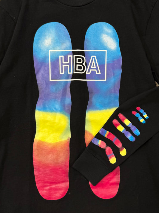 Hood by Air ‘Infrared’ Black Graphic Long Sleeve Shirt