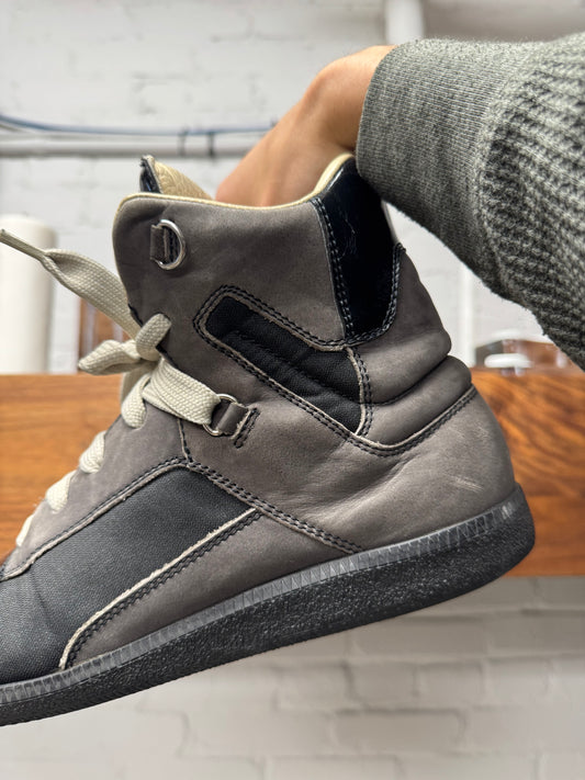 Maison Margiela ‘Sherman’ Leather/Canvas High Top Sneakers