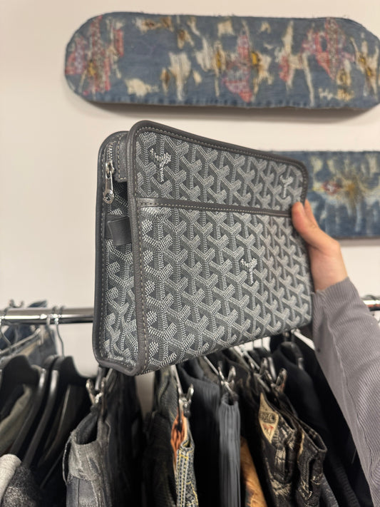 Goyard ‘Jouvence’ Grey Monogram Toiletry Bag