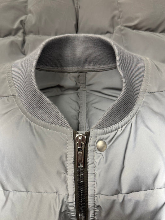 AW2022 Rick Owens Mainline ‘Strobe’ 3M Reflective Padded Bomber Jacket