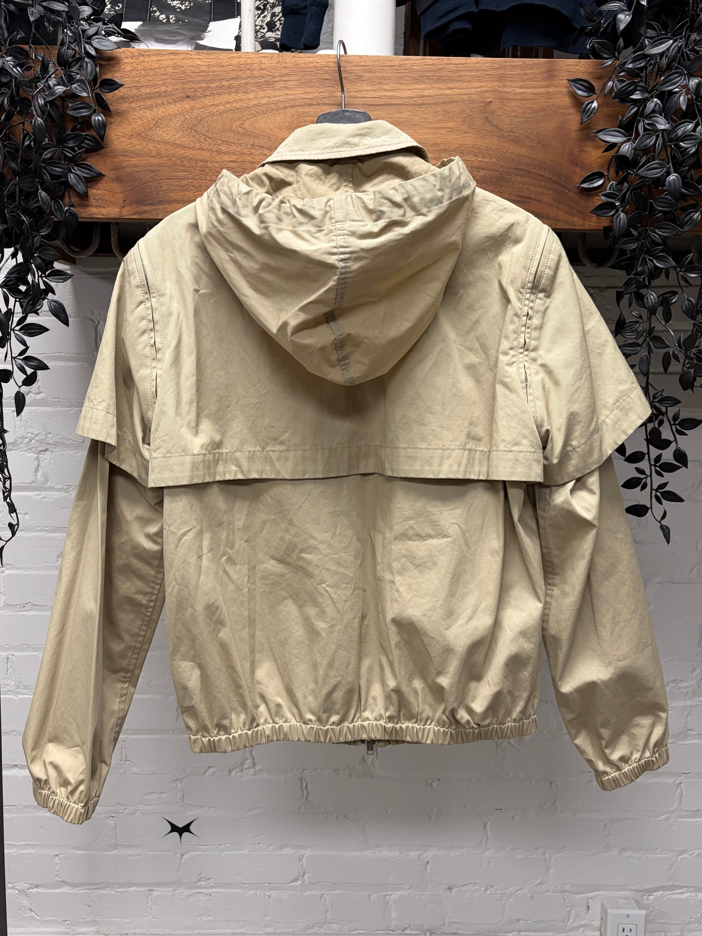 Kris Van Assche Detachable Sleeve Canvas Windbreaker Jacket