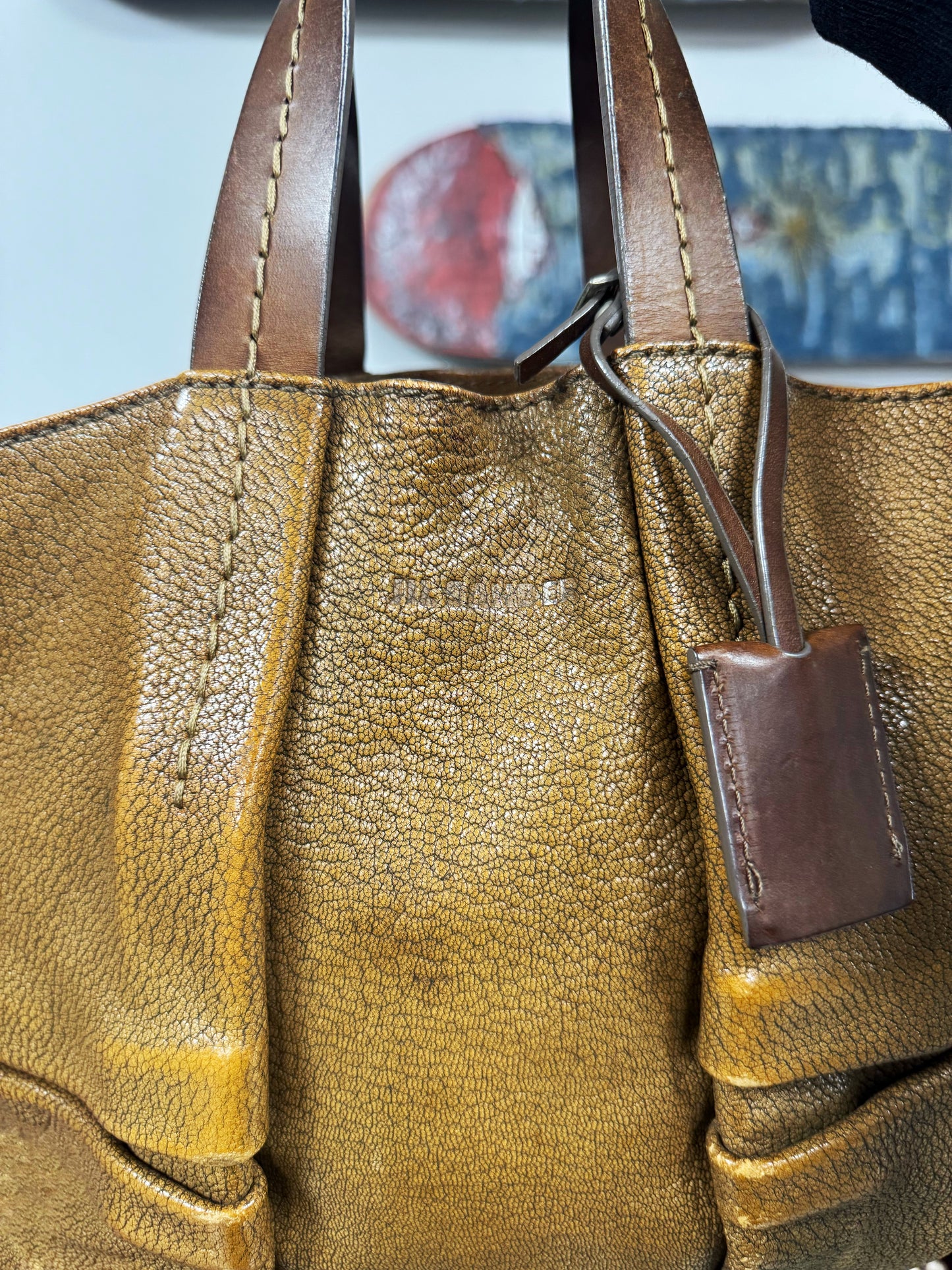 Mid 2000s Jil Sander by Raf Simons Mini Leather ‘Ball’ Bag