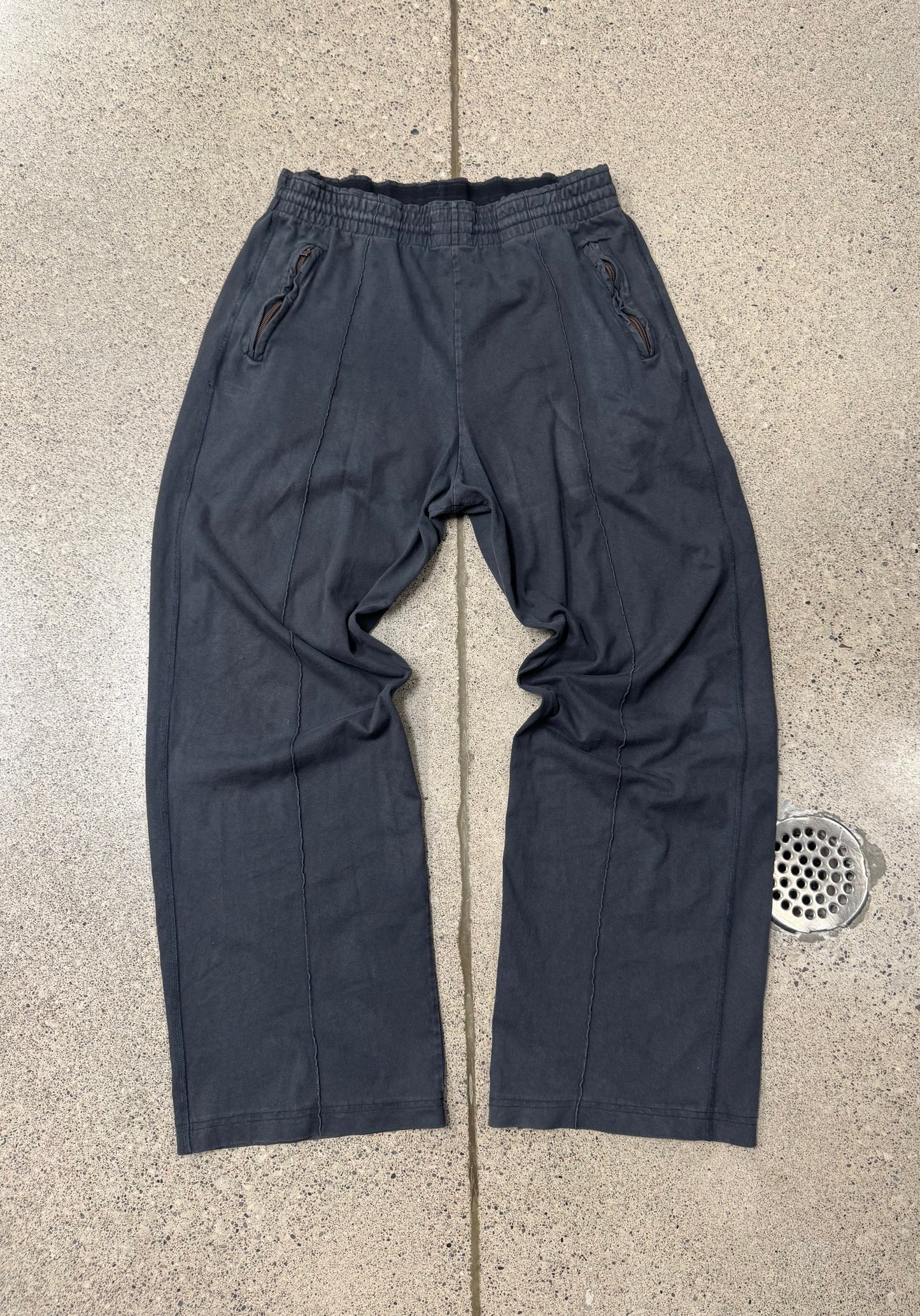 Acne Studios Washed Black Wide Leg Sweatpants