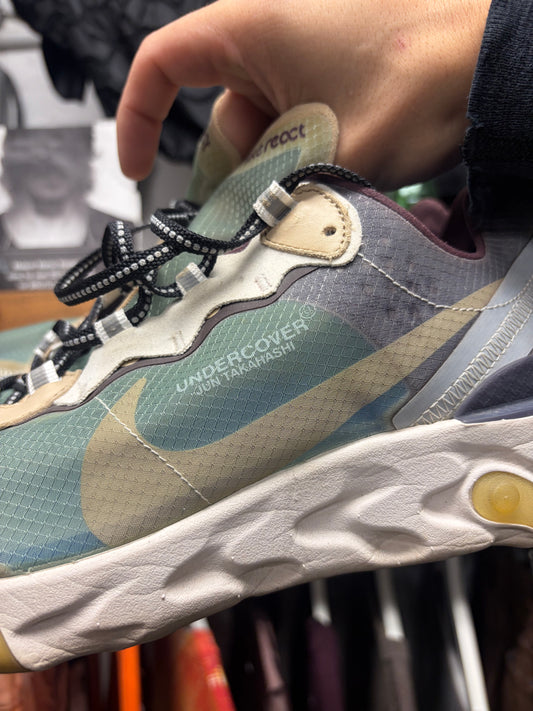 Undercover x Nike ‘React Element 87’ Green Mist Low Top Sneakers