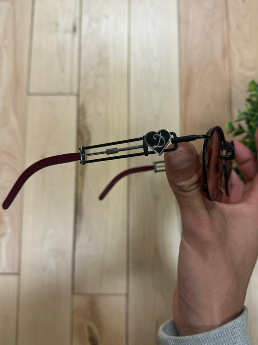 Jean Paul Gaultier Steampunk Red Tinted Sunglasses