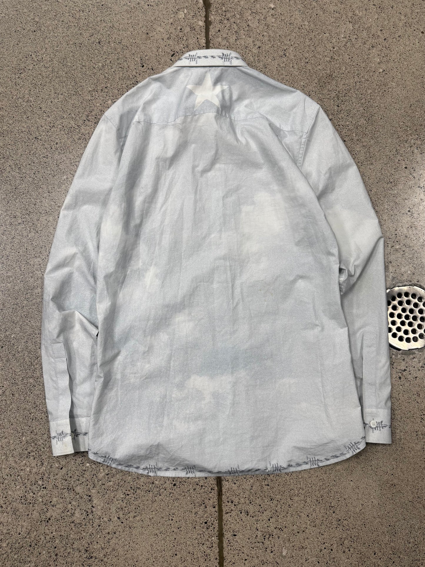 SS2016 Givenchy ‘Jesus in Thorns’ Button Up Shirt