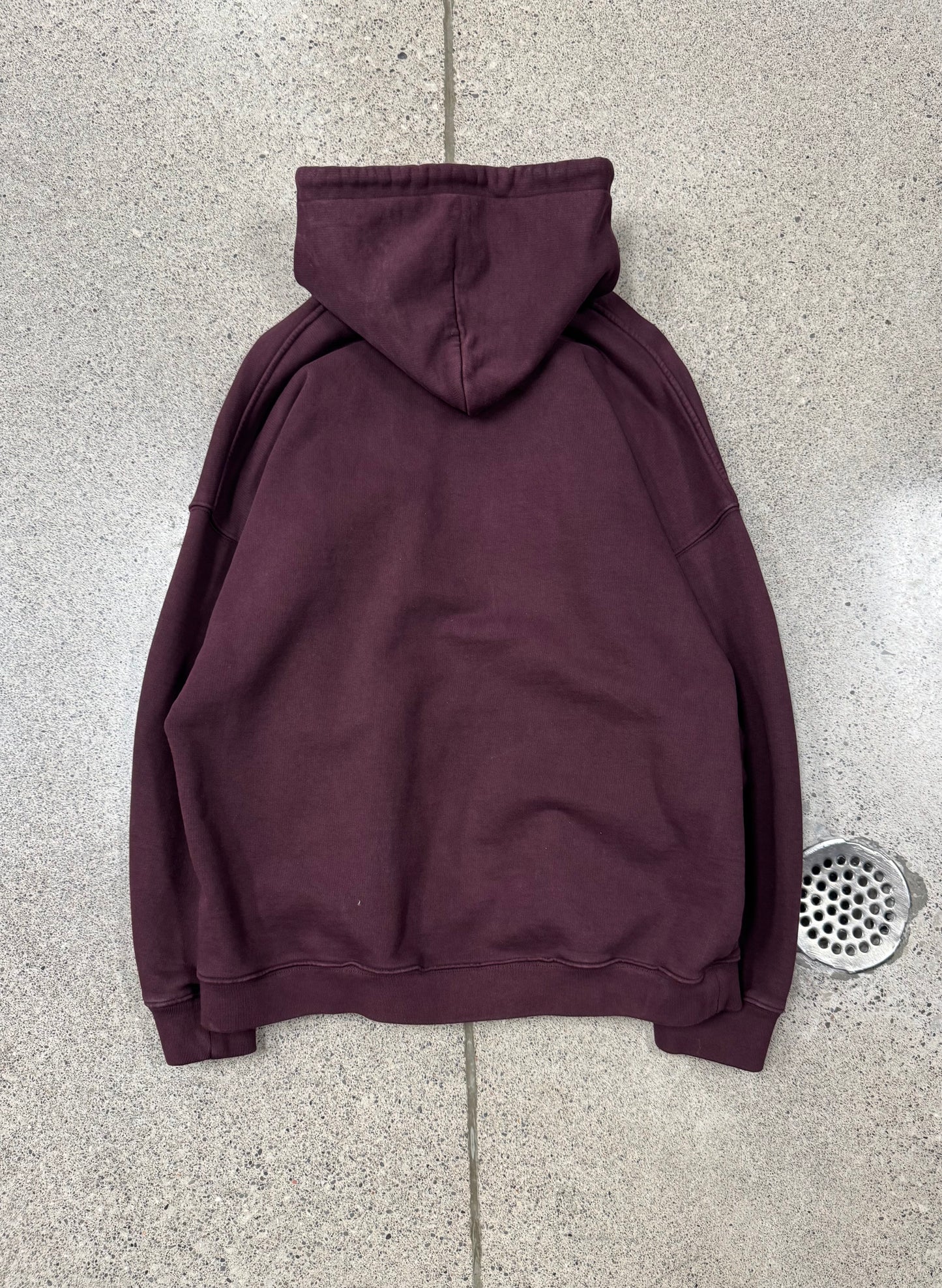 Yeezy Season 5 Heavyweight ‘Maroon’ Oversized Pullover Hoodie