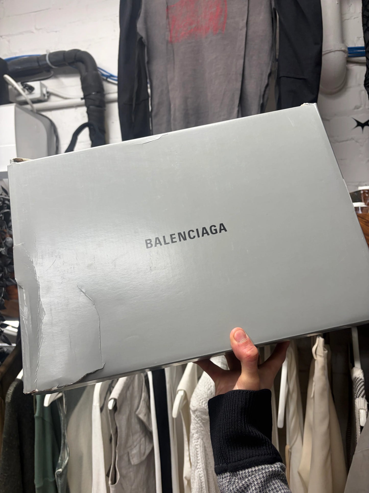 Balenciaga ‘Tyrex’ Black/Red Low Top Sneakers