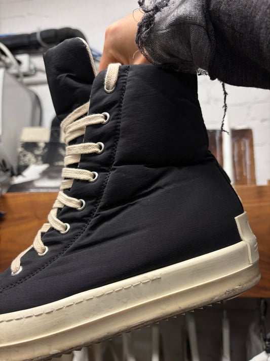 Rick Owens ‘Ramones’ Black/Milk High Top Sneakers