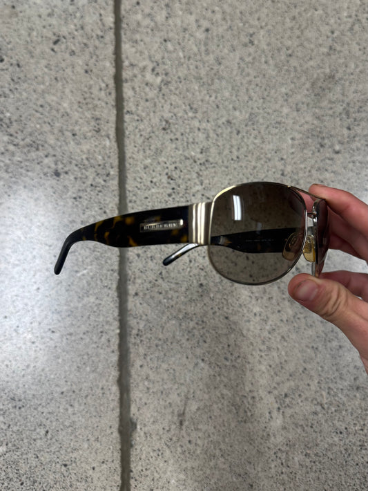 Burberry Tortoiseshell Aviator Sunglasses