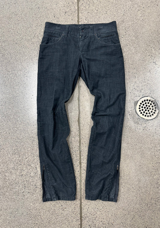 2000s Dolce & Gabbana Zipper Flared Leg Denim