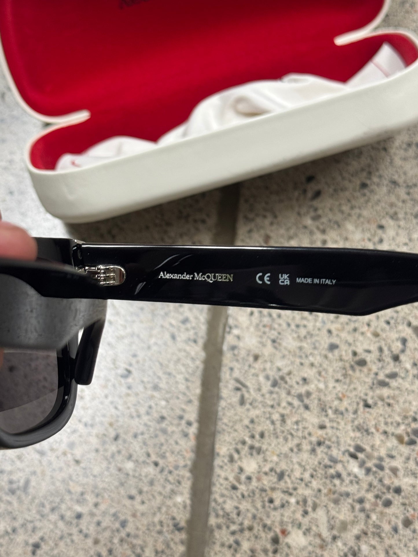 Alexander McQueen Black Tinted Sunglasses
