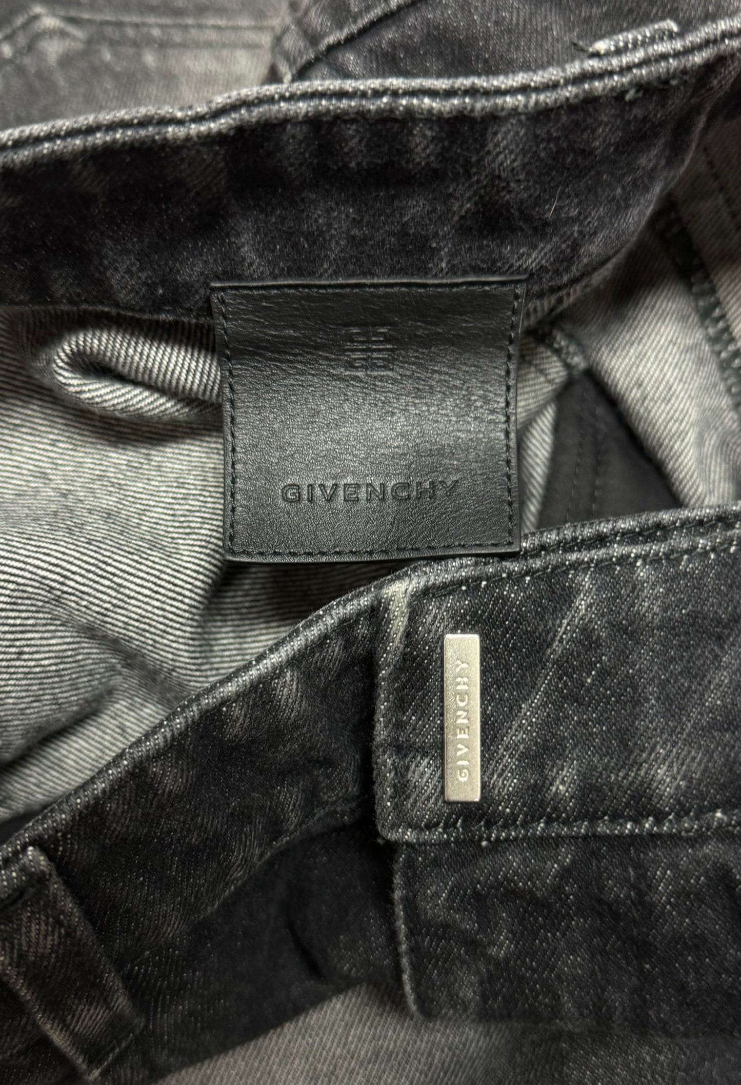 SS2023 Givenchy Oversized ‘Skater’ Washed Black Denim