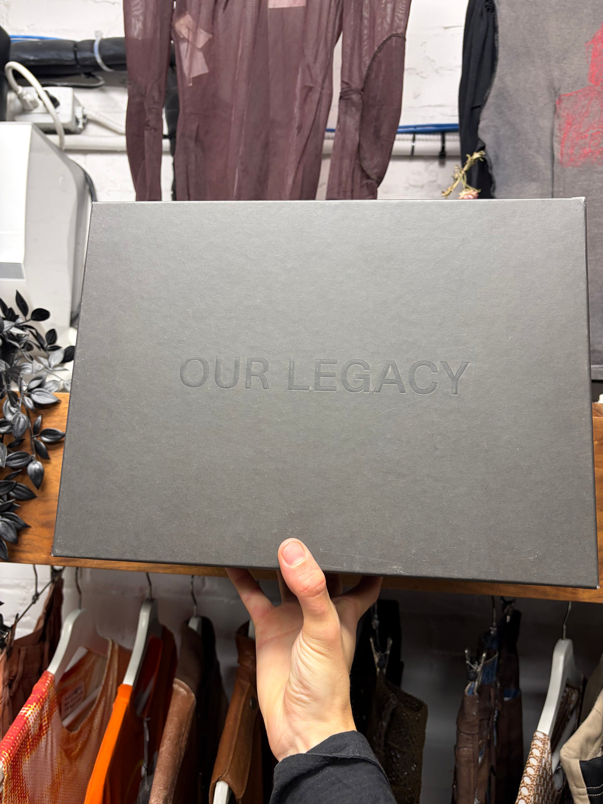 Our Legacy Black Leather ‘Cuban’ Pointed Toe Chelsea Boots