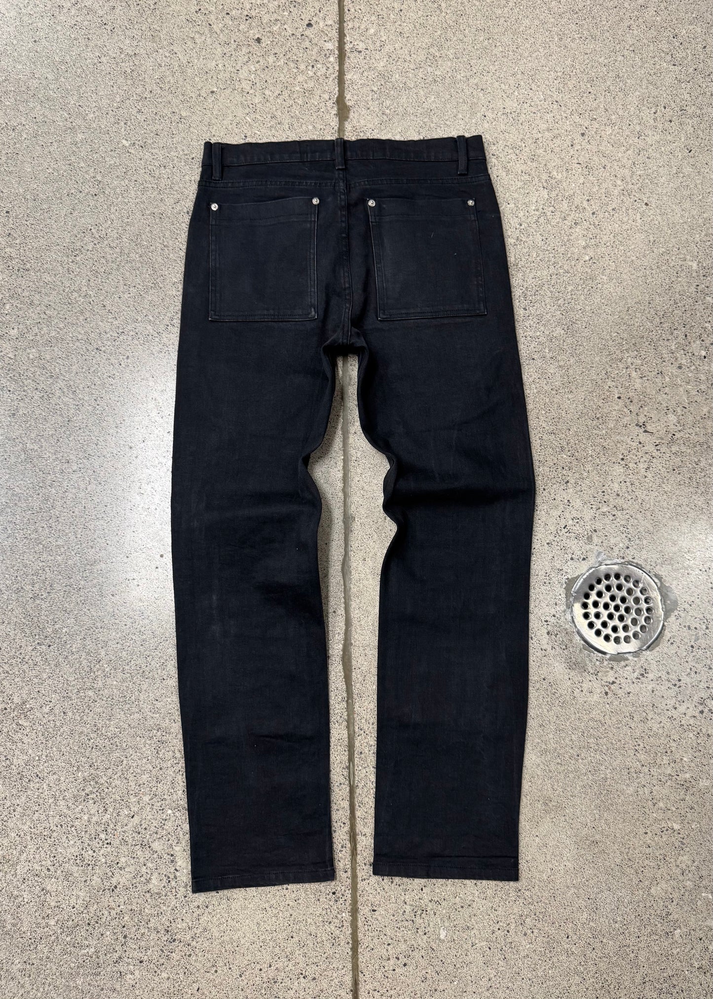Hood by Air ‘Spellout Logo’ Zipper Knee Denim