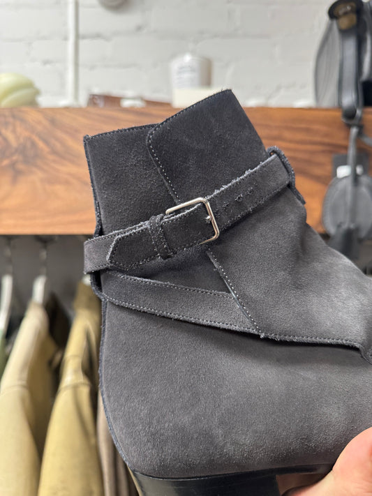 Saint Laurent ‘Jodhpur’ Charcoal Grey Suede Boots