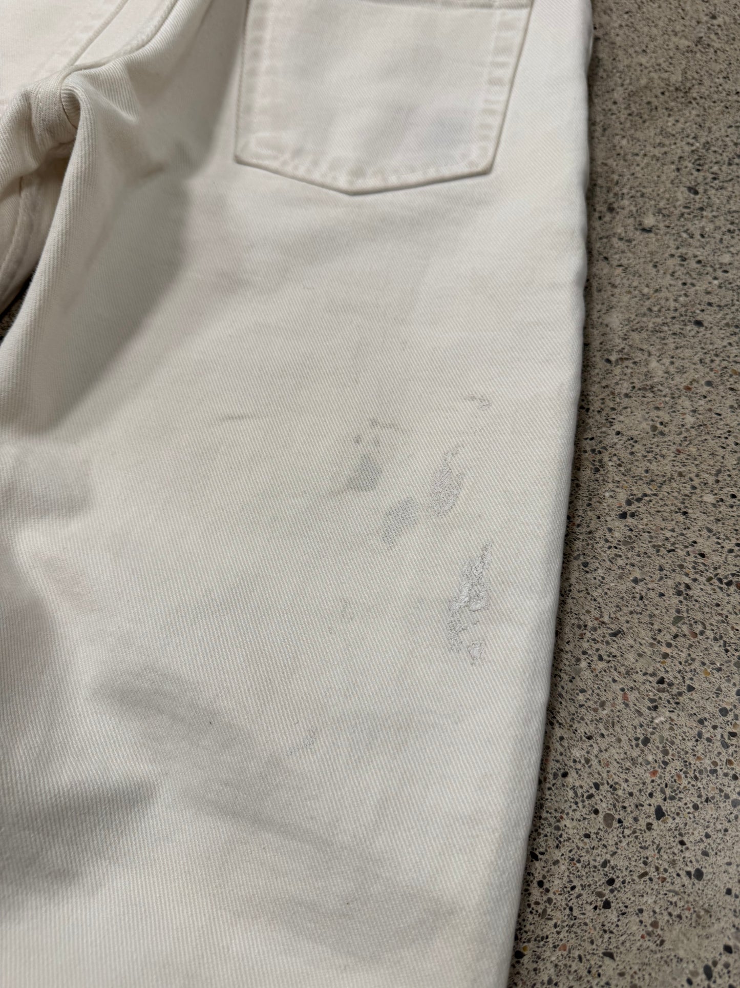 Vintage Helmut Lang ‘Painter’ Bootcut White Denim