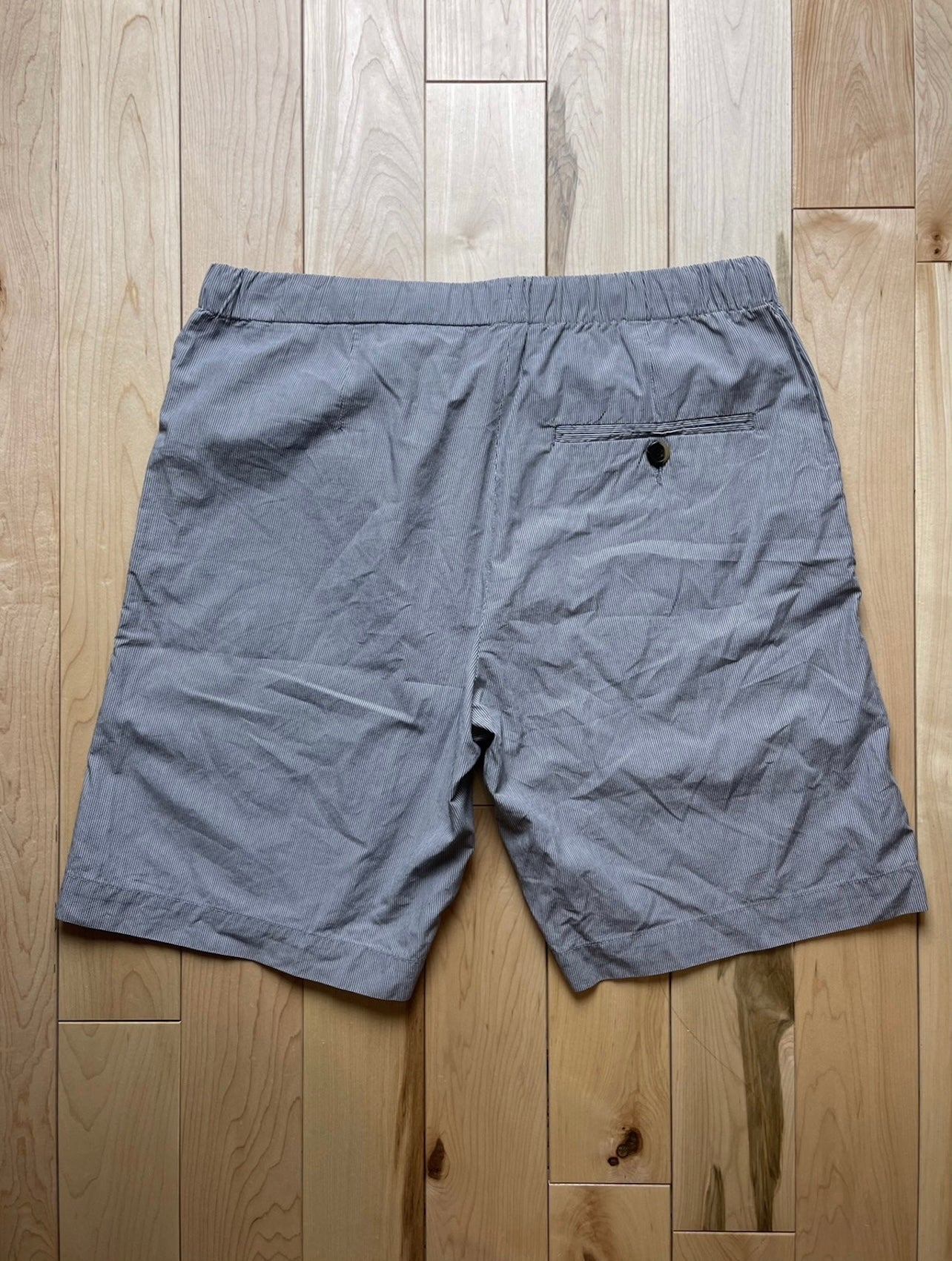 Dries Van Noten Pinstripe Cotton Drawstring Shorts