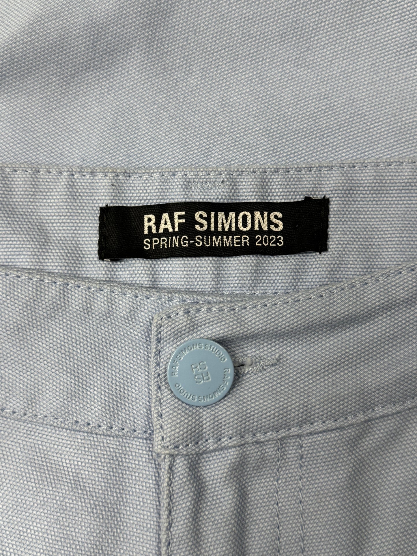 SS2023 Raf Simons Baby Blue Wide Leg Denim