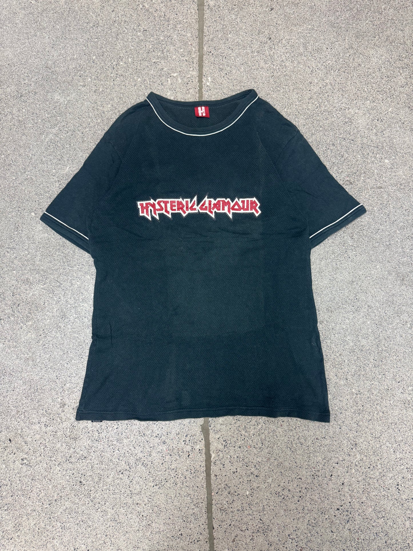 2000s Vintage Hysteric Glamour ‘Heavy Metal’ Black/Red Logo T-Shirt