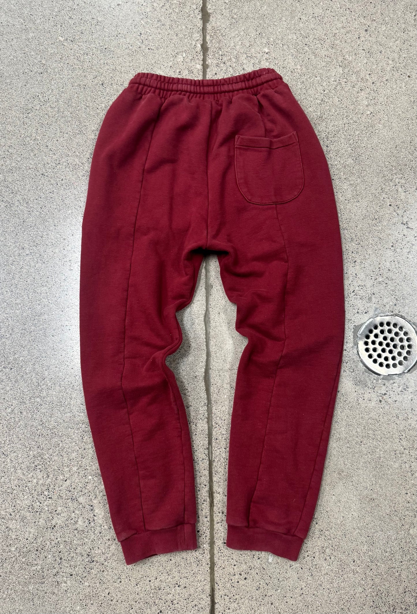 AW2017 Vetements Embroidered Logo Red Sweatpants