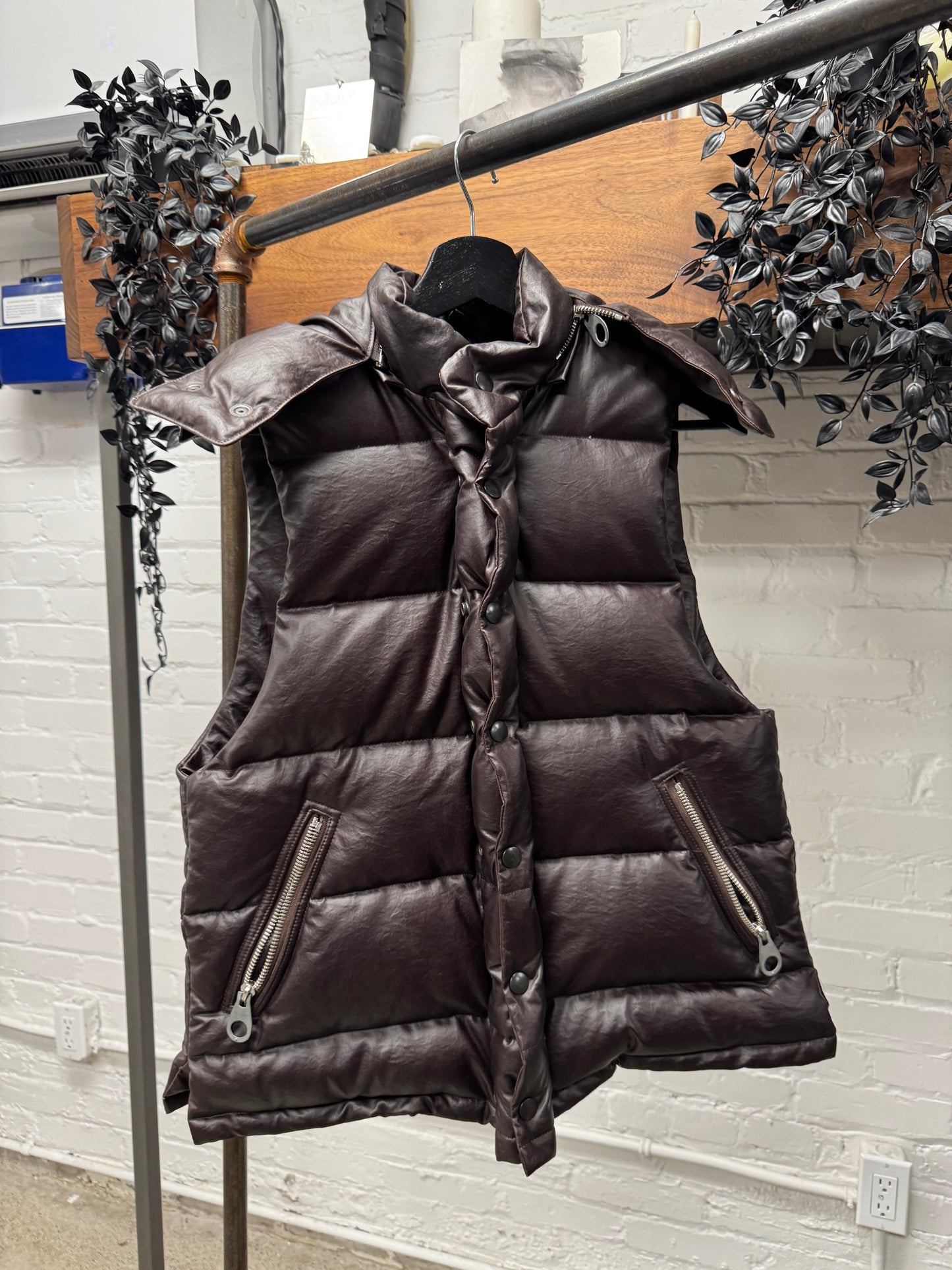 2000s Mihara Yasuhiro Leather Down Filled 2 Piece Puffer Jacket