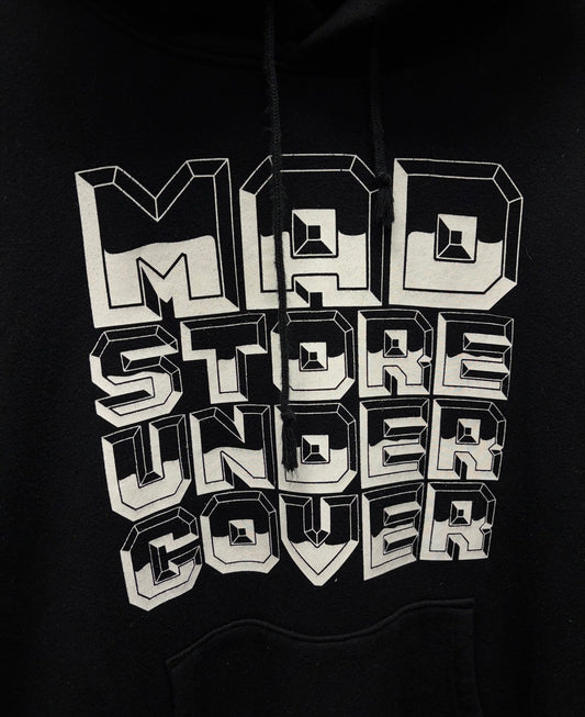 Undercover ‘Madstore’ Black Chest Logo Pullover Hoodie