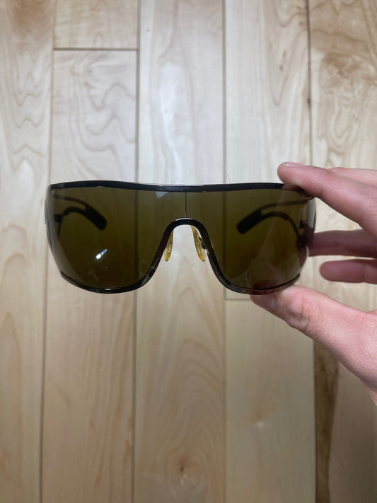 Gucci Rimless Visor Brown Tinted Sunglasses